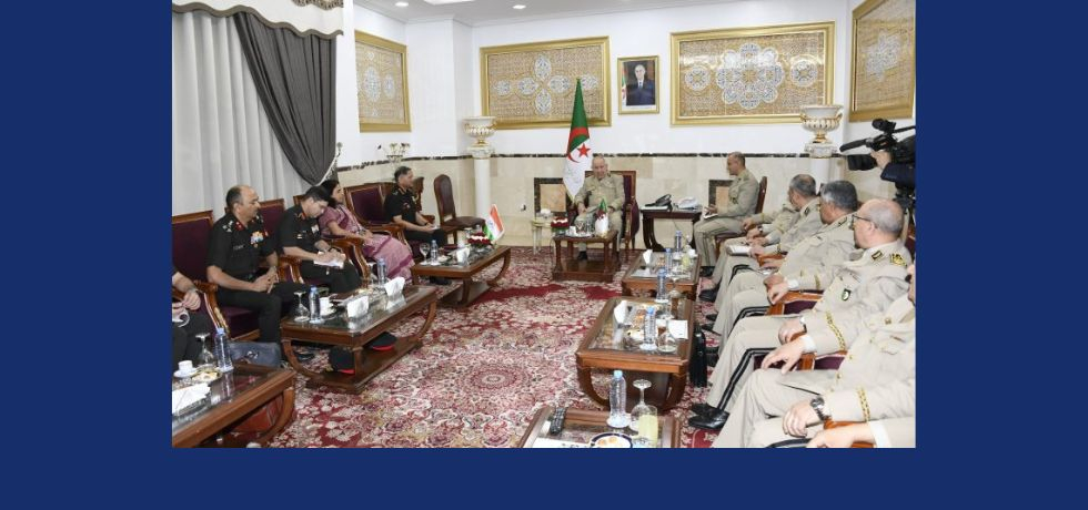 General Upendra Dwivedi, Chief of the Army Staff of India visited Algeria from 25-28 August, 2025